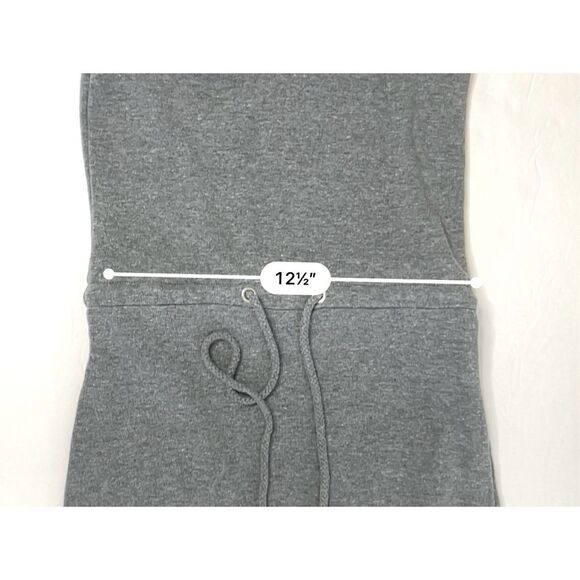 Guess Vneck Racerback Gray Knit Drop Waist Sleeveless Dress XS Coverup Beach - Picture 6 of 12